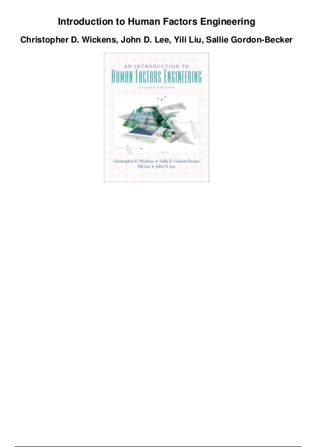 Human Factors Engineering Pdf